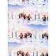 Gift Wrap Tomtar in the Snow 23"x72"